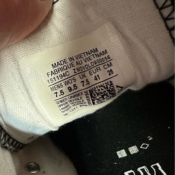 Sex Pistols x Converse Chuck Taylor All Star low top sneakers US size M7.5 W9.5 - Picture 4 of 7